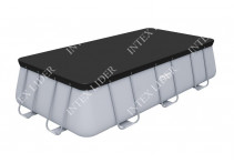 Прямоугольный каркасный бассейн Bestway 412х201х122см+фильтр-насос, лестница, (56722)